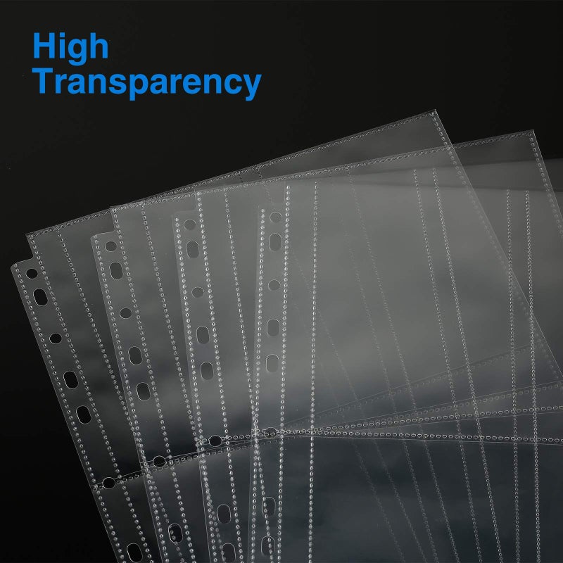 Sooez 30 Pack Heavy Duty Photos or Postcards Page Protectors, Plastic Clear Photo Holder Sleeves for 3 Ring Binder, Two 5'' x 7'' Pockets Per Page, Load from Top Perfect for Checking & Organizing - Image 5